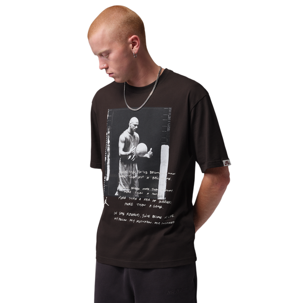 Jordan Brooklyn 85 Short Sleeve Photo Crew - Men's - Brown/Brown