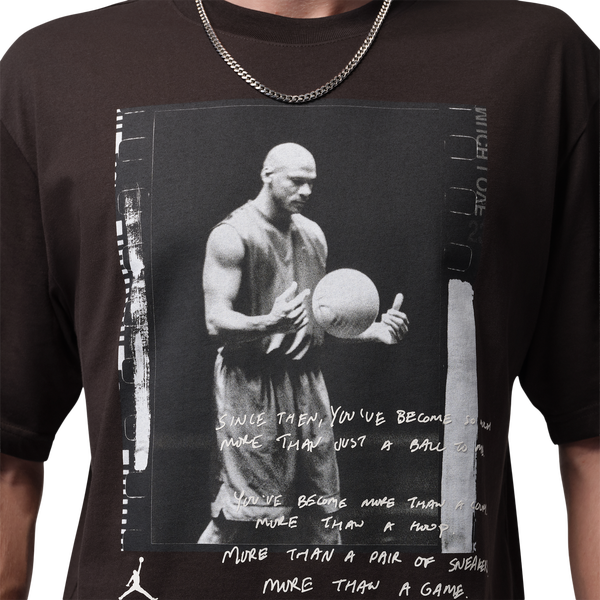 Jordan Brooklyn 85 Short Sleeve Photo Crew - Men's - Brown/Brown - Image 3
