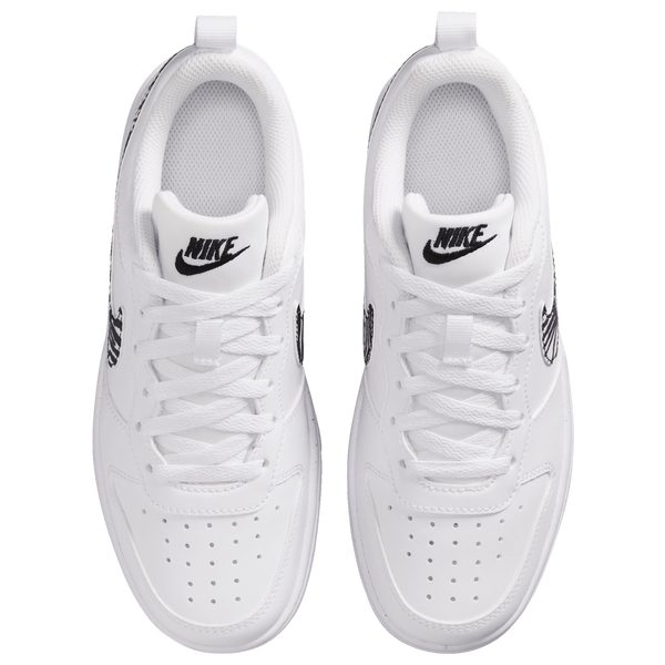 Nike Court Borough PRT - Boys' Grade School - White/Black - Image 4