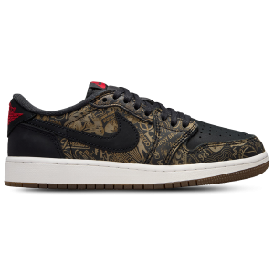 Jordan Retro 1 Low OG - Boys' Grade School - Black/Red/White