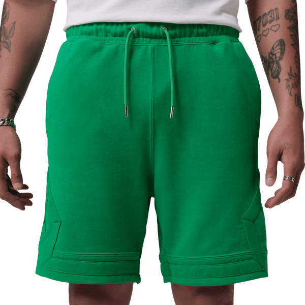 Jordan Flight Fleece Diamond Shorts - Men's - Lucky Green/Black