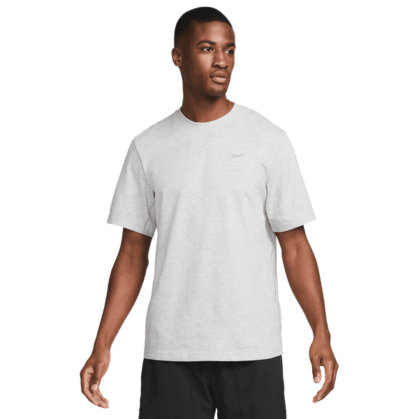 Nike Dri-FIT Primary Statement Short Sleeve T-Shirt - Men's - Smoke Grey/Dk Grey Heather/Heather