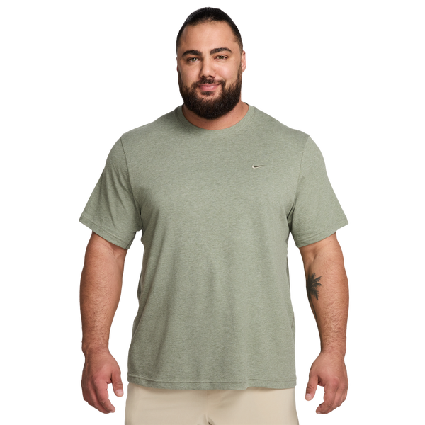 Nike Dri-FIT Primary Statement Short Sleeve T-Shirt - Men's - Heather/Light Army/Light Army - Image 7