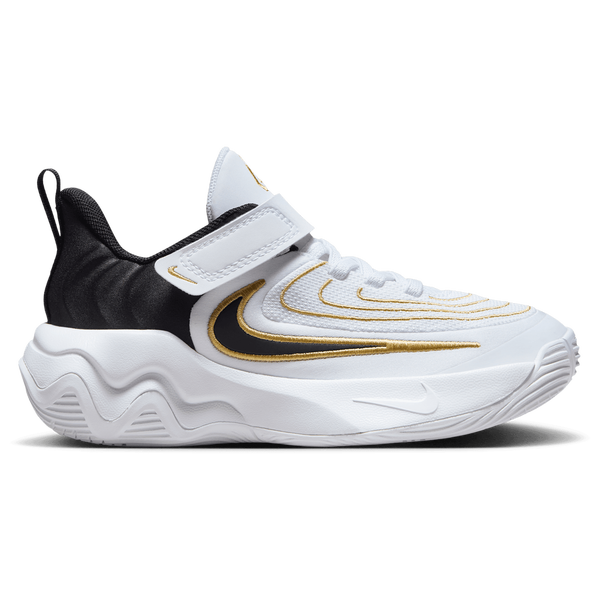Nike Giannis Immortality 4 - Boys' Preschool - White/Black/Metallic Gold