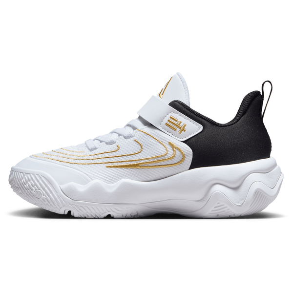 Nike Giannis Immortality 4 - Boys' Preschool - White/Black/Metallic Gold - Image 2