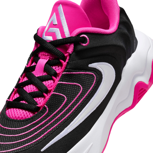 Nike Giannis Immortality 4 - Boys' Grade School - White/Black/Laser Fuchsia - Image 7
